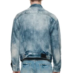 Padded Denim Jacket -Purple-Brand Store BLACK LABEL 1116 scaled