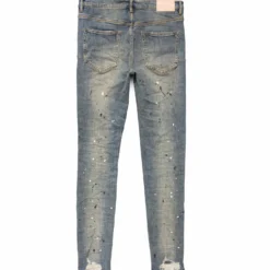 P002 Mid Indigo Destroy Paint -Purple-Brand Store CORE JEAN06 BACK1 scaled