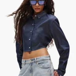 Pearl Button Up Shirt -Purple-Brand Store D3009 LSDK225 4 scaled