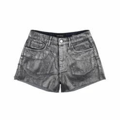 Foil Rhinestone Cut Off Shorts -Purple-Brand Store D5005 COFR824 scaled