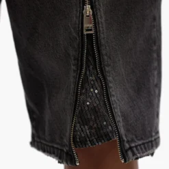 Zip Denim Short -Purple-Brand Store D5010 BMZB325 8120 scaled