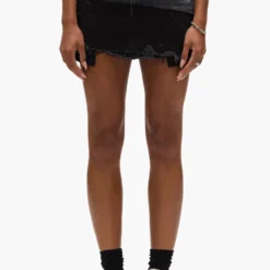 Double Canvas Mini Skirt