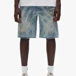 P059 Mixed Paint Shorts