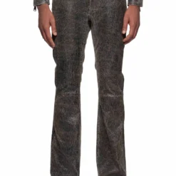 Leather Flare Pants