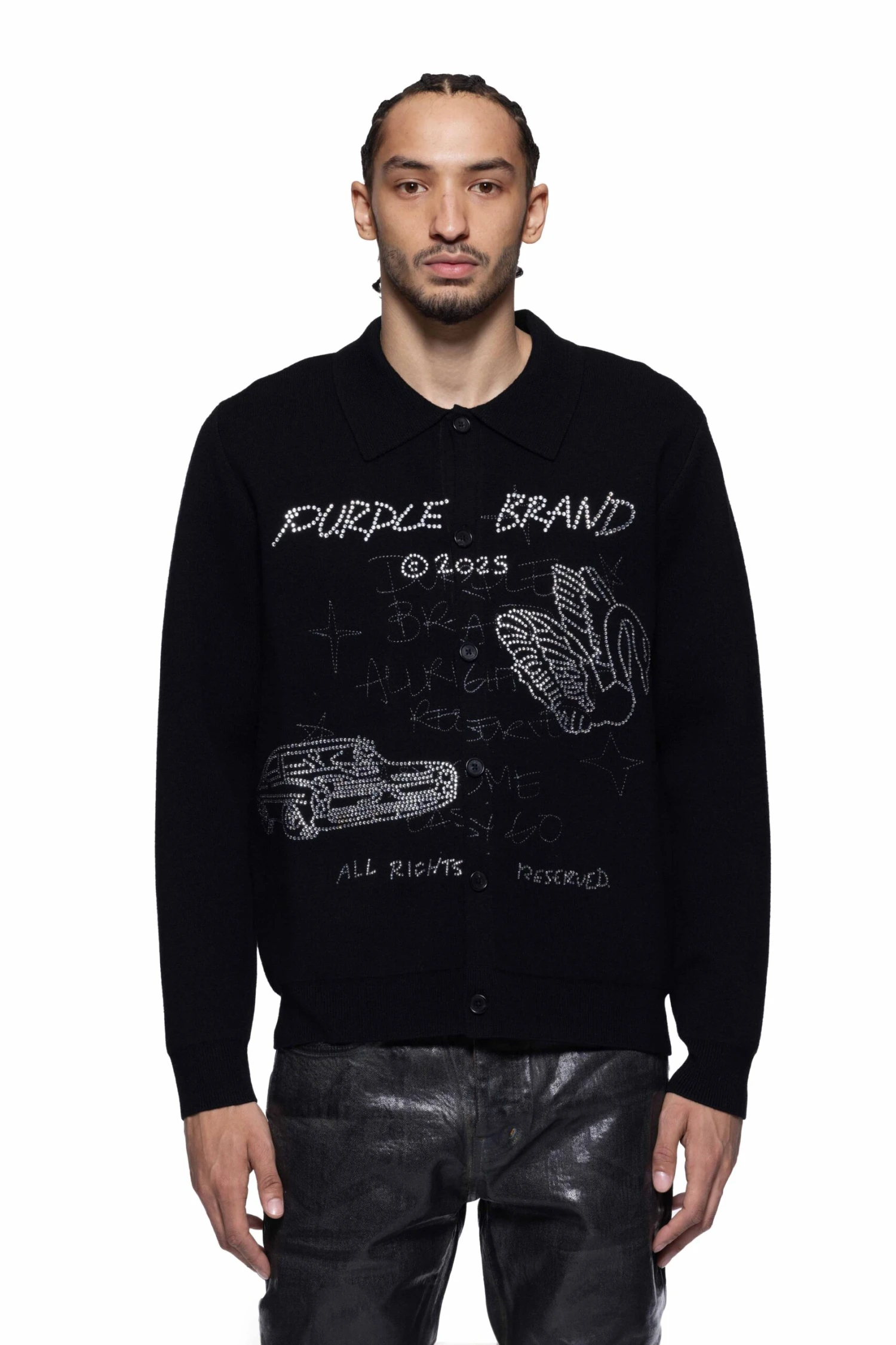 Scratch Studded Cardigan 3 Scratch Studded Cardigan