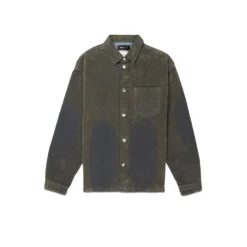 Flocked Shirt Jacket -Purple-Brand Store P034 LFSI124 1 de63bac9 8f08 4cd7 9048 d9d7f19931f3