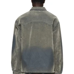 Flocked Shirt Jacket -Purple-Brand Store P034 LFSI124 2 scaled