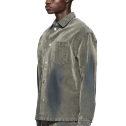 Flocked Shirt Jacket -Purple-Brand Store P034 LFSI124 3 scaled