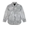 Oversized Silver Denim Shirt -Purple-Brand Store P041 GDSF824 1