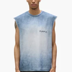 Faux Denim Wordmark Tank Top