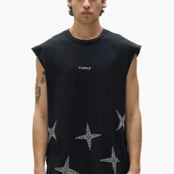 Embroidered Star Tank Top