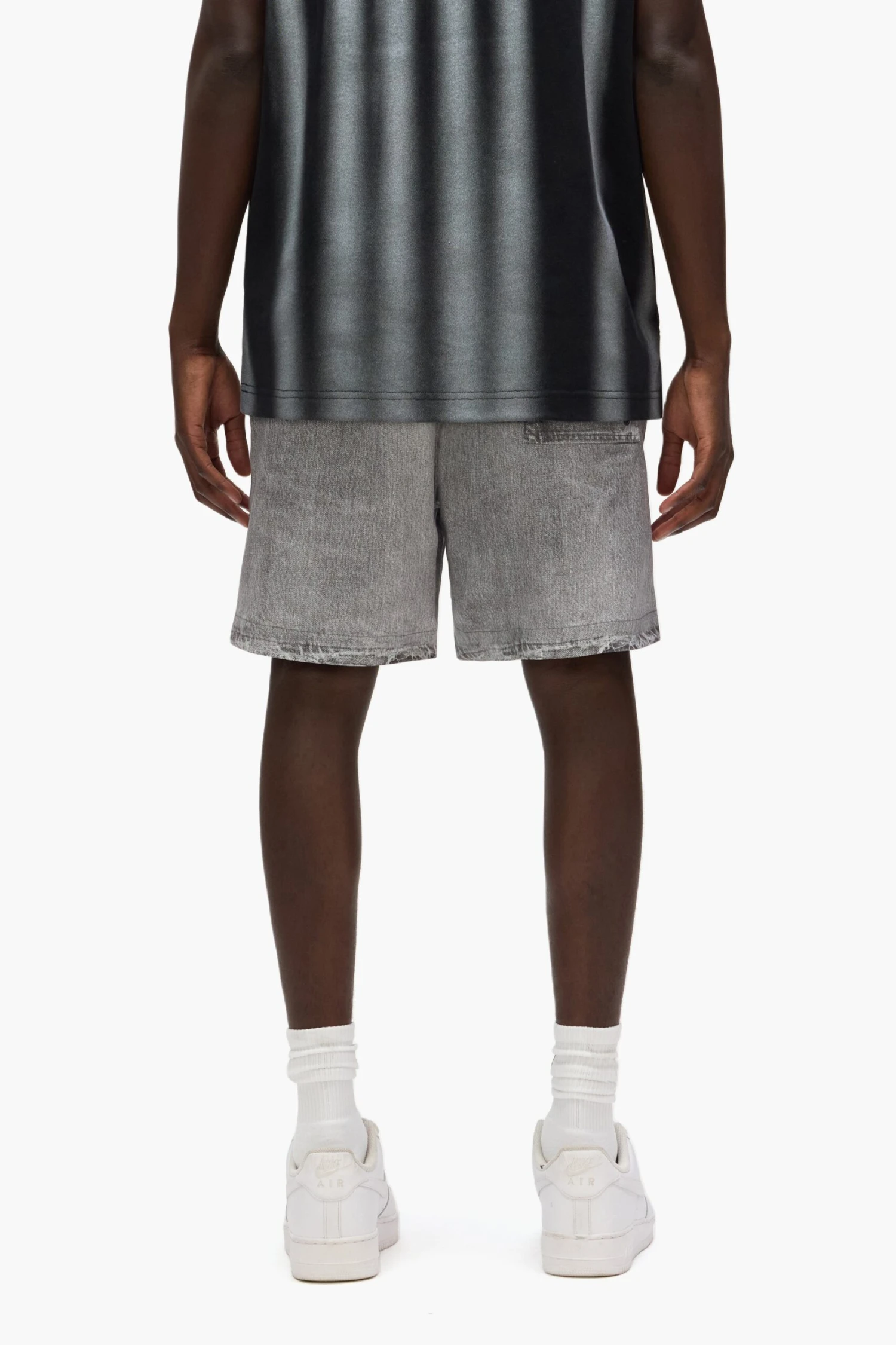 Faux Denim Wordmark All Around Shorts 5 Faux Denim Wordmark All Around Shorts - Image 3