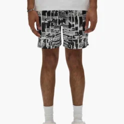 Tabloid Swim Shorts