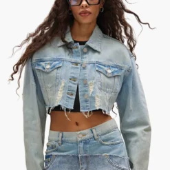 Cropped Denim Jacket -Purple-Brand Store SS25 LOOK 156 020a 033c97c3 7a24 48a2 93ad 4246dddeea77 scaled