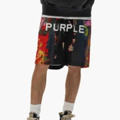 Abstract Swim Shorts -Purple-Brand Store SS25 LOOK 49 018 scaled