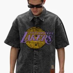 LA Lakers Snap Shirt 11 LA Lakers Snap Shirt -Purple-Brand Store SS25 LOOK 67 010a scaled