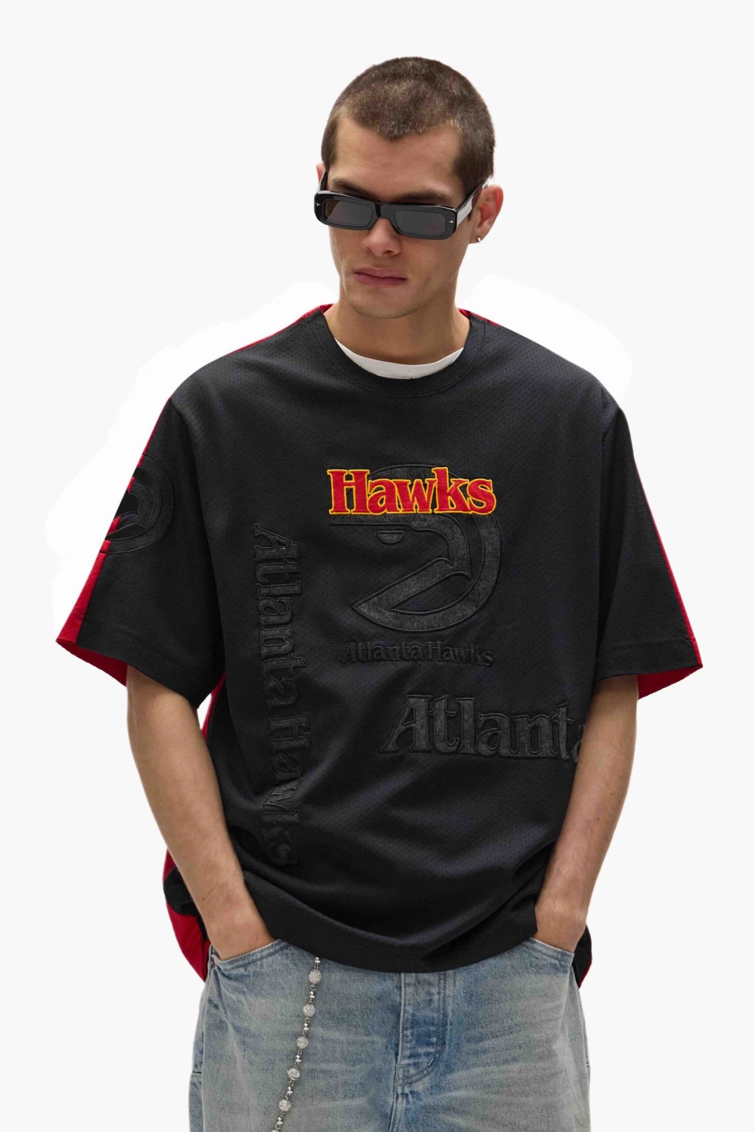 Atlanta Hawks Mesh Tee 6 Atlanta Hawks Mesh Tee - Image 4