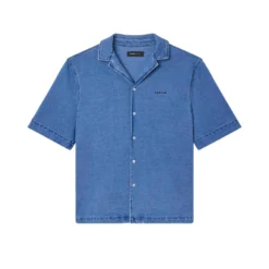 Knit Camp Shirt -Purple-Brand Store SS25 M1066 CJAB225 BLUE scaled