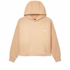 Newsprint Cropped Hoodie -Purple-Brand Store SS25 M4104 HABN225 ECRU scaled