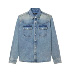 Double Pocket Western Shirt -Purple-Brand Store SS25 P054 PUPL225 LTINDIGO scaled