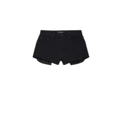 Rhinestone Denim Shorts -Purple-Brand Store SS25 P5009 CORB225 BLACK scaled