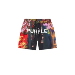 Abstract Swim Shorts -Purple-Brand Store SS25 P504 PMAB225 MULTI scaled