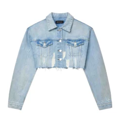 Cropped Denim Jacket -Purple-Brand Store SS25 W6007 BCCJ225 LTINDIGO scaled