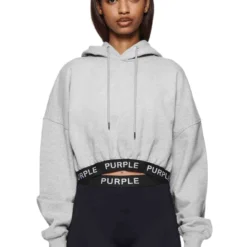 Heather Cropped Hoodie