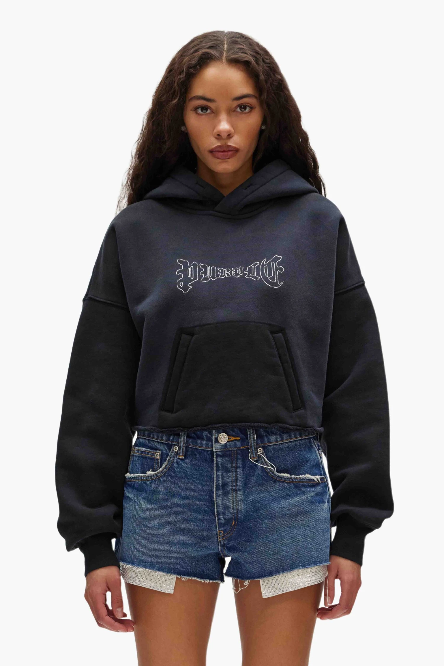 Crystal Cropped Hoodie 3 Crystal Cropped Hoodie